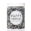 Sprinkles negro y plata Black Pearl 90 gr - Happy Sprinkles