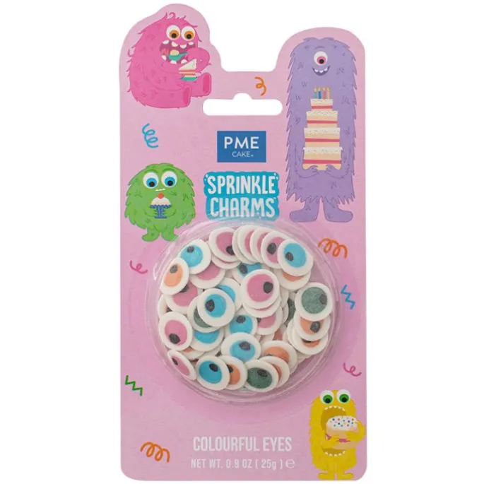 Sprinkles ojos de colores de azúcar 25 g - PME