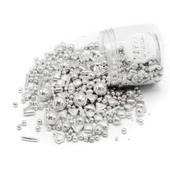 Sprinkles plateados Silver Explosion 190 g - Happy Sprinkles