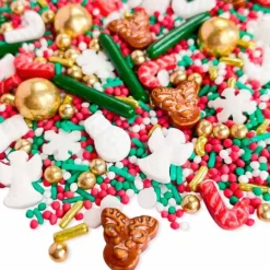 Sprinkles renos, ángeles, muñecos de nieve de Navidad Jingle Joy 90 g - Happy Sprinkles