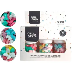 Sprinkles sirenas, unicornios y corazones de azúcar 3x90 g - Azucren