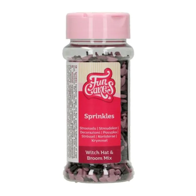 Sprinkles sombreros y escobas Halloween 55 g - Funcakes