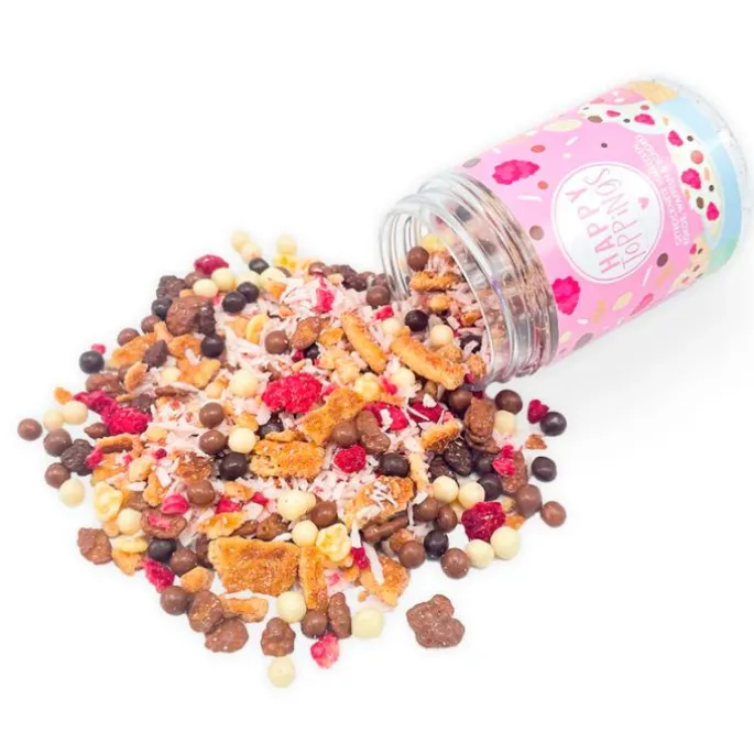 Sprinkles Topping Berrylicious Coco Twist 40 g - Happy Sprinkles