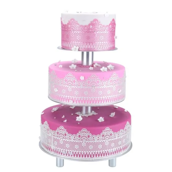 Stand de aluminio para tartas 3 niveles - Cake Masters