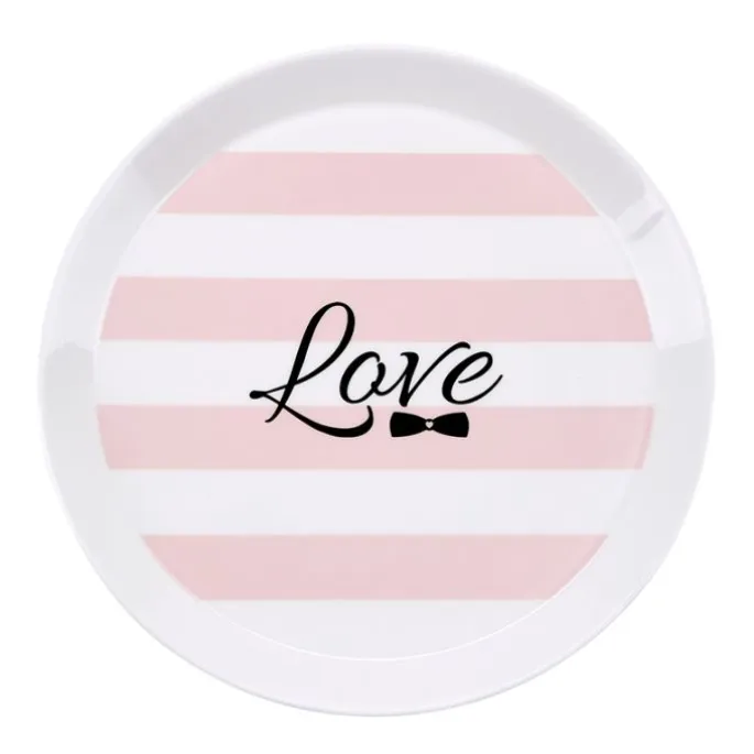 Stand de cerámica blanco Love 25 cm - Miss Étoile + REGALO plato