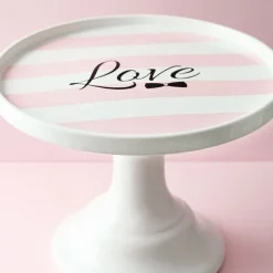 Stand de cerámica blanco Love 25 cm - Miss Étoile + REGALO plato