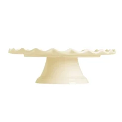 Stand de melamina borde ondulado crema 27 cm - A Little Lovely Company