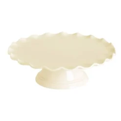 Stand de melamina borde ondulado crema 27 cm - A Little Lovely Company