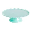 Stand de melamina borde ondulado verde menta 27 cm - A Little Lovely Company