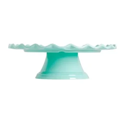 Stand de melamina borde ondulado verde menta 27 cm - A Little Lovely Company