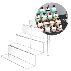 Stand escalera para cupcakes 4 niveles acrílico - Pastkolor