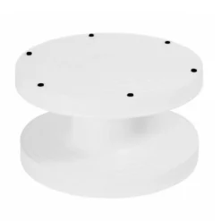 Stand giratorio antideslizante blanco 22,7 cm - FMM