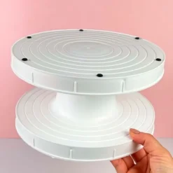 Stand giratorio antideslizante blanco 22,7 cm - FMM