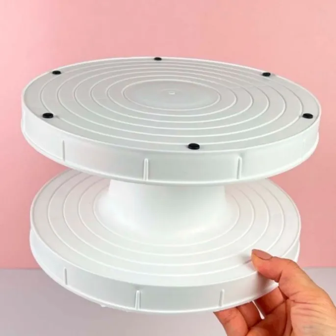 Stand giratorio antideslizante blanco 22,7 cm - FMM