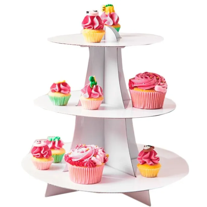 Stand para cupcakes 3 niveles blanco - Funcakes