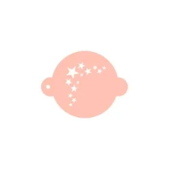 Stencil arabesco nº 24 estrellas 9 cm - TodoStencil