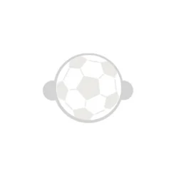 Stencil balón de fútbol 9 cm - TodoStencil