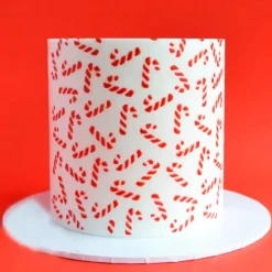 Stencil bastones de caramelo Navidad - Sweet Stamp