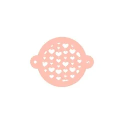 Stencil bola de corazones 9 cm - TodoStencil