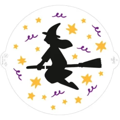 Stencil bruja Halloween 25 cm - Decora