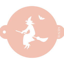 Stencil bruja Halloween 20 cm - TodoStencil