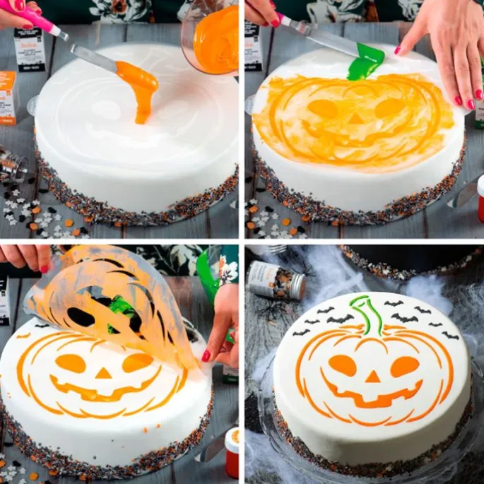 Stencil calabaza Halloween 25 cm - Decora