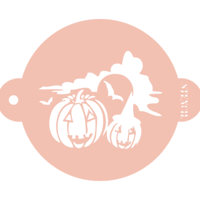 Stencil calabazas Halloween 20 cm - TodoStencil