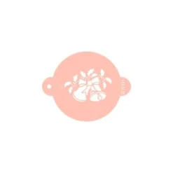 Stencil campanas de Navidad 9 cm - TodoStencil