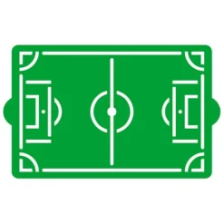 Stencil campo de fútbol 20 x 30 cm - Decora