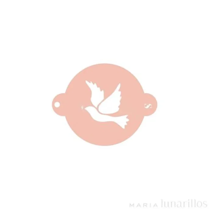 Stencil Comunión Paloma 9 cm - TodoStencil