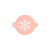 Stencil copo de nieve 9 cm - TodoStencil