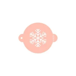 Stencil copo de nieve 9 cm - TodoStencil