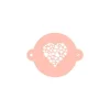 Stencil corazón de corazones 9 cm - TodoStencil