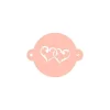 Stencil corazones enlazados 9 cm - TodoStencil