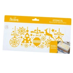 Stencil decoraciones de Navidad 25 cm - Decora