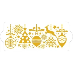 Stencil decoraciones de Navidad 25 cm - Decora