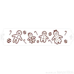 Stencil familia de jengibre 30 cm - Decora