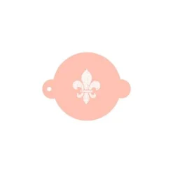 Stencil flor de lis vintage 9 cm - TodoStencil