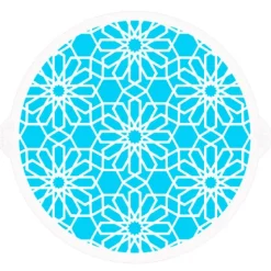 Stencil flores geométricas 25 cm - Decora