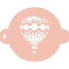 Stencil globo aerostático 20 cm - TodoStencil