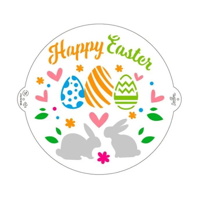 Stencil Happy Easter Feliz Pascua 25 cm - Decora