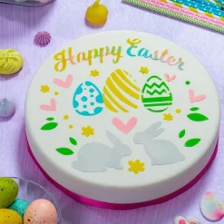 Stencil Happy Easter Feliz Pascua 25 cm - Decora