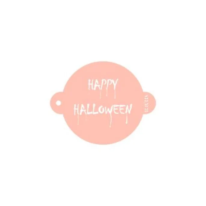 Stencil Happy Halloween 9 cm - TodoStencil