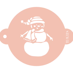 Stencil muñeco de nieve 20 cm - TodoStencil