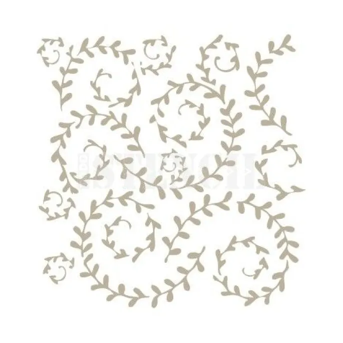 Stencil para fondos filigrana 12 cm - TodoStencil