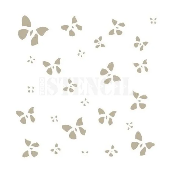 Stencil para fondos mariposas 12 cm - TodoStencil