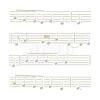 Stencil para fondos partitura 12 cm - TodoStencil