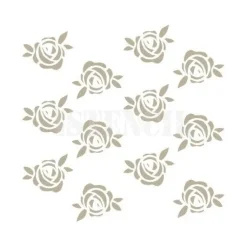 Stencil para fondos rosas 12 cm - TodoStencil
