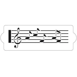 Stencil partitura de música 30 cm - Decora