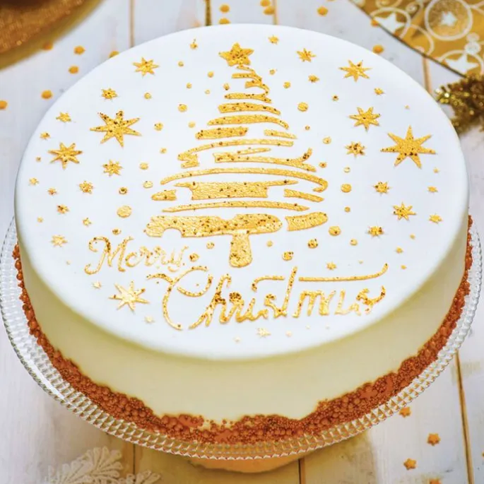 Stencil árbol de Navidad Merry Christmas 25 cm - Decora